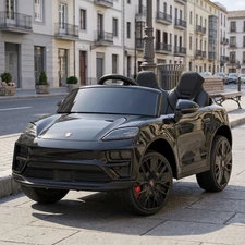 Детский электромобиль M 6314EBLRS-2 Porsche черный с автопокраской